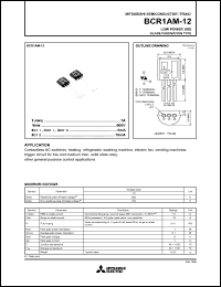 datasheet for BCR1AM-12 by Mitsubishi Electric Corporation, Semiconductor Group