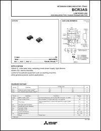 datasheet for BCR3AS by Mitsubishi Electric Corporation, Semiconductor Group