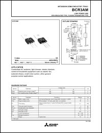 datasheet for BCR3AM by Mitsubishi Electric Corporation, Semiconductor Group
