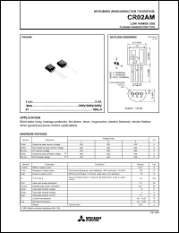datasheet for CR02AM by Mitsubishi Electric Corporation, Semiconductor Group