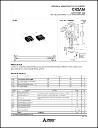 datasheet for CR2AM by Mitsubishi Electric Corporation, Semiconductor Group