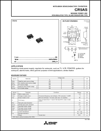 datasheet for CR5AS by Mitsubishi Electric Corporation, Semiconductor Group