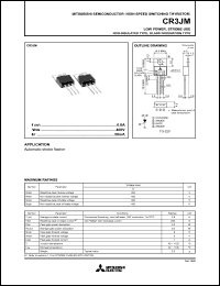 datasheet for CR3JM by Mitsubishi Electric Corporation, Semiconductor Group