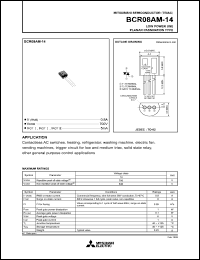 datasheet for BCR08AM-14 by Mitsubishi Electric Corporation, Semiconductor Group