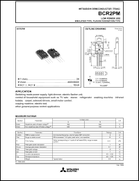 datasheet for BCR2PM by Mitsubishi Electric Corporation, Semiconductor Group