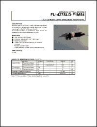 datasheet for FU-427SLD-F1M54 by Mitsubishi Electric Corporation, Semiconductor Group