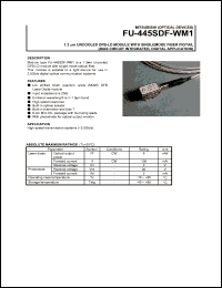 datasheet for FU-445SDF-WM1 by Mitsubishi Electric Corporation, Semiconductor Group