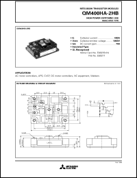 datasheet for QM400HA-2HB by Mitsubishi Electric Corporation, Semiconductor Group