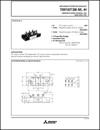 datasheet for TM10T3B-M by Mitsubishi Electric Corporation, Semiconductor Group