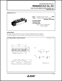 datasheet for RM60DZ-2H by Mitsubishi Electric Corporation, Semiconductor Group