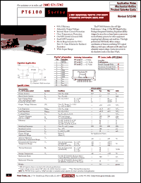 datasheet for PT6103A by Texas Instruments