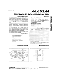 datasheet for MX7545KCWP by Maxim Integrated Producs