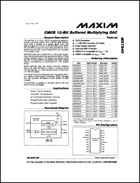 datasheet for MX7672LP05 by Maxim Integrated Producs