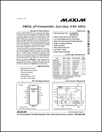 datasheet for MX7837AN by Maxim Integrated Producs