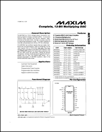 datasheet for OP37EJ by Maxim Integrated Producs