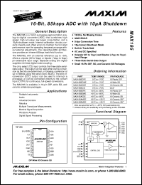 datasheet for MAX5544CSA by Maxim Integrated Producs