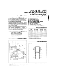 datasheet for MAX4391C/D by Maxim Integrated Producs