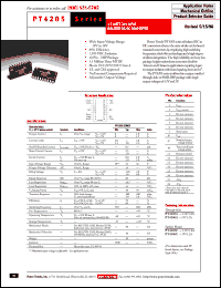 datasheet for PT4206C by Texas Instruments