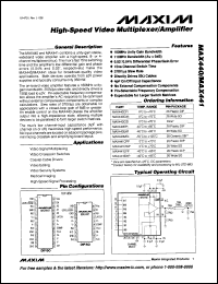 datasheet for MAX709SCPA by Maxim Integrated Producs