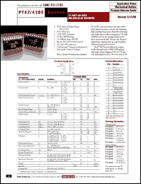 datasheet for PT4201C by Texas Instruments