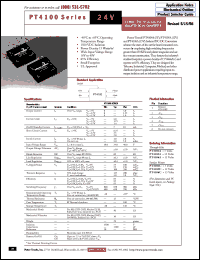 datasheet for PT4106A by Texas Instruments