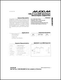 datasheet for MXD1013PD015 by Maxim Integrated Producs