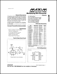 datasheet for BB3553AM by Maxim Integrated Producs