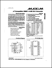 datasheet for MAX358CPE by Maxim Integrated Producs
