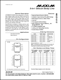 datasheet for MAX364CPE by Maxim Integrated Producs