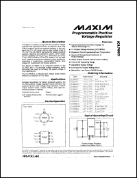 datasheet for MAX636BEPA by Maxim Integrated Producs