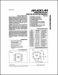 datasheet for MAX404CPA by Maxim Integrated Producs