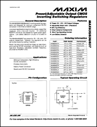 datasheet for MAX405EPA by Maxim Integrated Producs