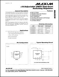 datasheet for MAX457C/D by Maxim Integrated Producs