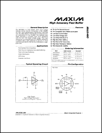datasheet for ICL7667MJA by Maxim Integrated Producs