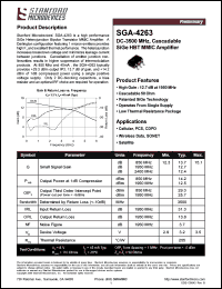 datasheet for SGA-4263 by 