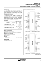 datasheet for M5M51016BTRRT-12VLL-I by Mitsubishi Electric Corporation, Semiconductor Group