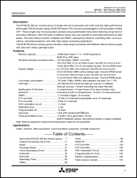datasheet for M30623M4-XXXFP by Mitsubishi Electric Corporation, Semiconductor Group
