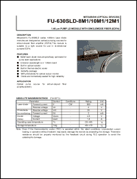 datasheet for FU-630SLD-8M1 by Mitsubishi Electric Corporation, Semiconductor Group