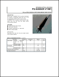 datasheet for FU-636SDF-F1M1 by Mitsubishi Electric Corporation, Semiconductor Group