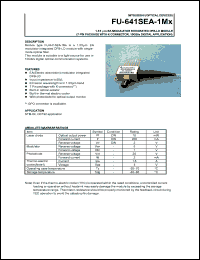 datasheet for FU-641SEA-1M1 by Mitsubishi Electric Corporation, Semiconductor Group