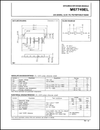 datasheet for M67749EL by Mitsubishi Electric Corporation, Semiconductor Group