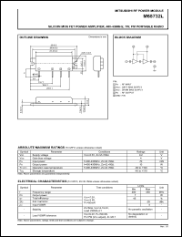 datasheet for M68732L by Mitsubishi Electric Corporation, Semiconductor Group