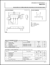 datasheet for M68757H by Mitsubishi Electric Corporation, Semiconductor Group