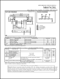 datasheet for M68762SL by Mitsubishi Electric Corporation, Semiconductor Group