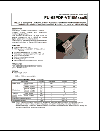 datasheet for FU-68PDF-V510M103B by Mitsubishi Electric Corporation, Semiconductor Group