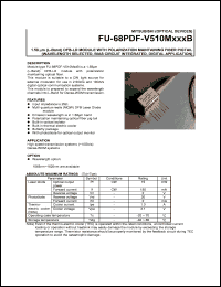 datasheet for FU-68PDF-V510M157B by Mitsubishi Electric Corporation, Semiconductor Group