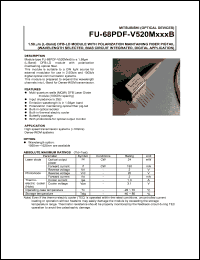datasheet for FU-68PDF-V520M103B by Mitsubishi Electric Corporation, Semiconductor Group
