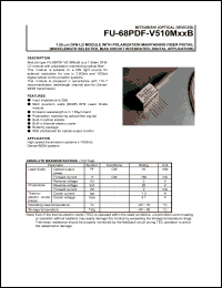 datasheet for FU-68PDF-510M9B by Mitsubishi Electric Corporation, Semiconductor Group