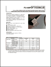 datasheet for FU-68PDF-520M20B by Mitsubishi Electric Corporation, Semiconductor Group