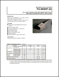 datasheet for FU-68SDF-22 by Mitsubishi Electric Corporation, Semiconductor Group